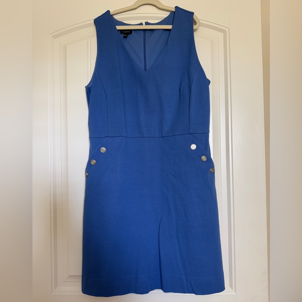 Talbots Royal Blue Sleeveless Dress